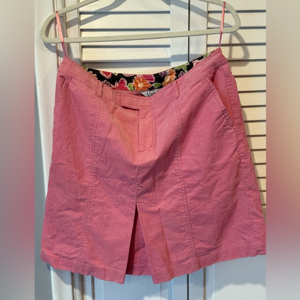 🔥SALE🔥 Lilly Pulitzer Pink Corduroy Skirt 10